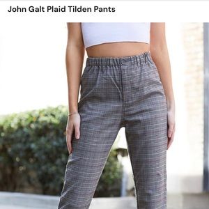 John Galt Plaid Tilden Pants